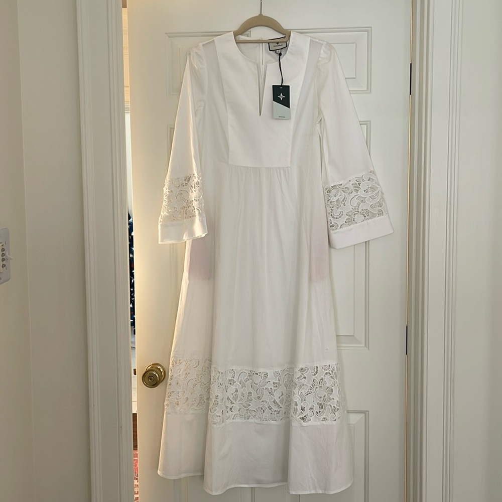 Tuckernuck new with tags white eyelet maxi dress size small